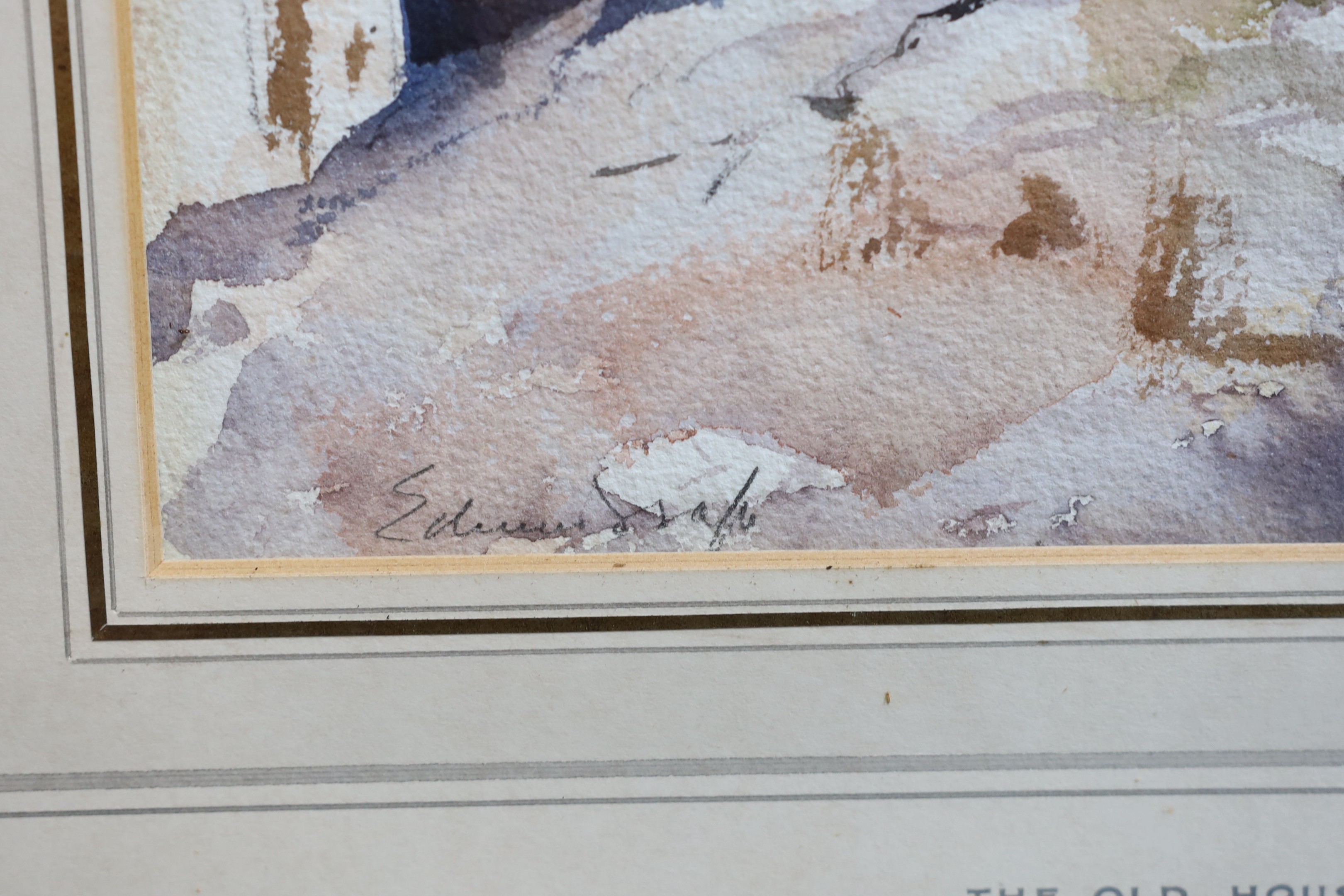 Edward Brian Seago R.B.A., R.W.S. (1910-1974), 'The Old House, Athens', watercolour, 36.5 x 27.5cm